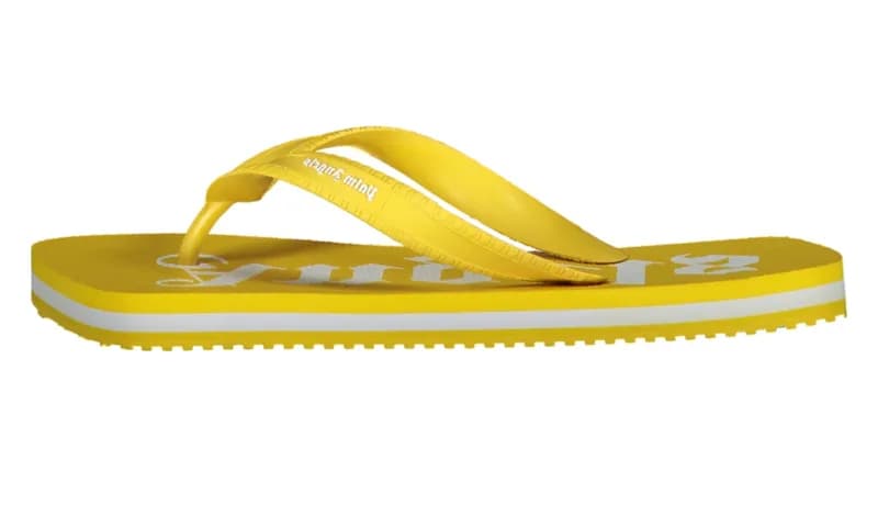 Palm Angels — Logo Printed Flip-Flop "Yellow" PMIC003S22MAT0011801 — Sneaker — resale