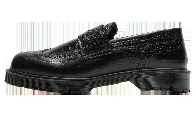 Dr Martens — Croc Emboss 3989 Loafer "Black Analine" 41758001 - Size 8 — Sneaker — resale