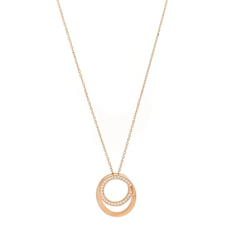 Cartier — 18K Pink Gold Diamond Etincelle De Cartier Pendant Necklace — Jewelry — resale