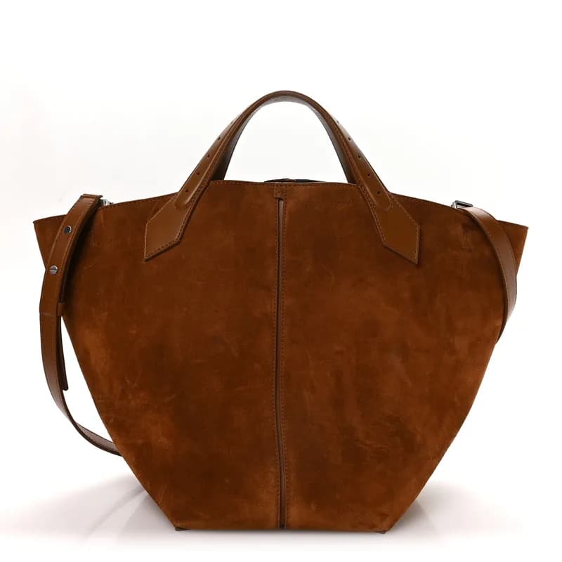 Proenza Schouler — Suede Large Chelsea Tote Saddle — Handbag — resale