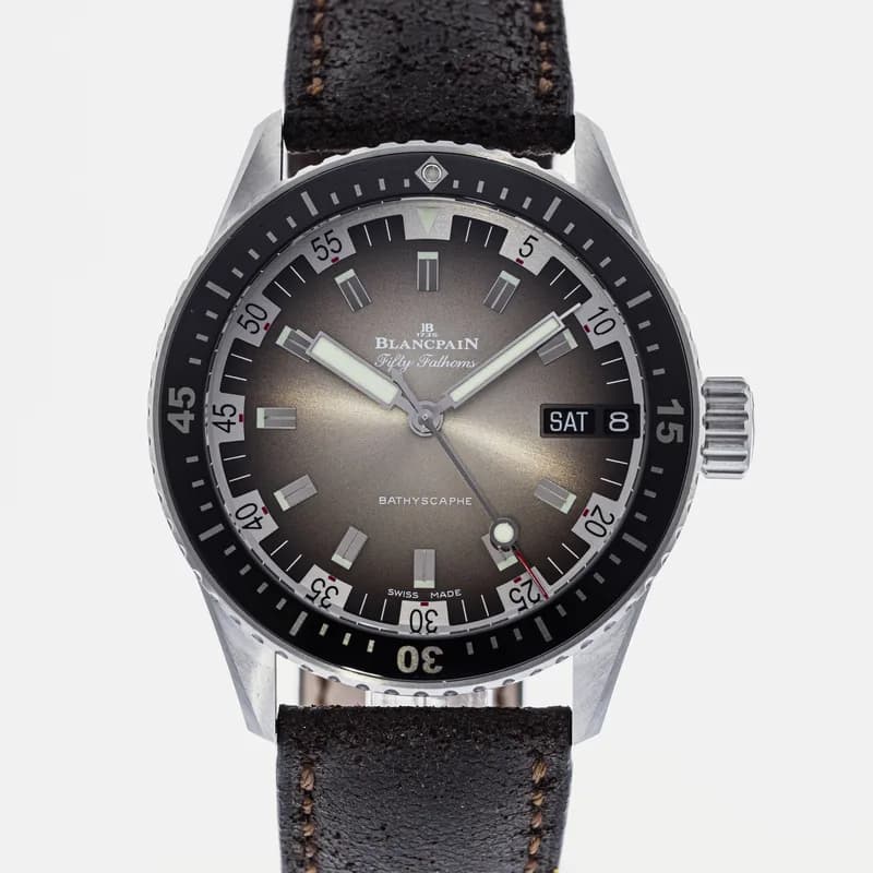Blancpain — Blancpain Fifty Fathoms Bathyscaphe Jour Date 70s Limited Edition 5052-1110-63A — Watch — resale