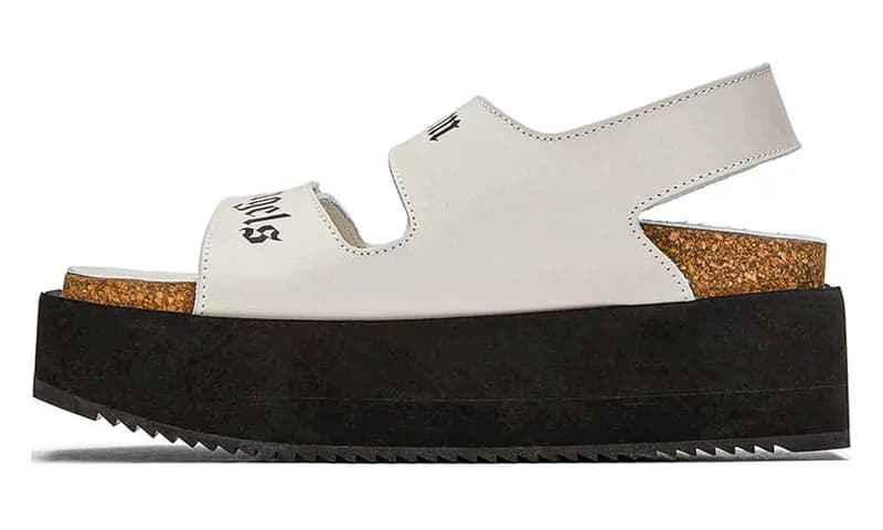 Palm Angels — Logo Sandals "White" PWIH005S22LEA0010110 — Sneaker — resale