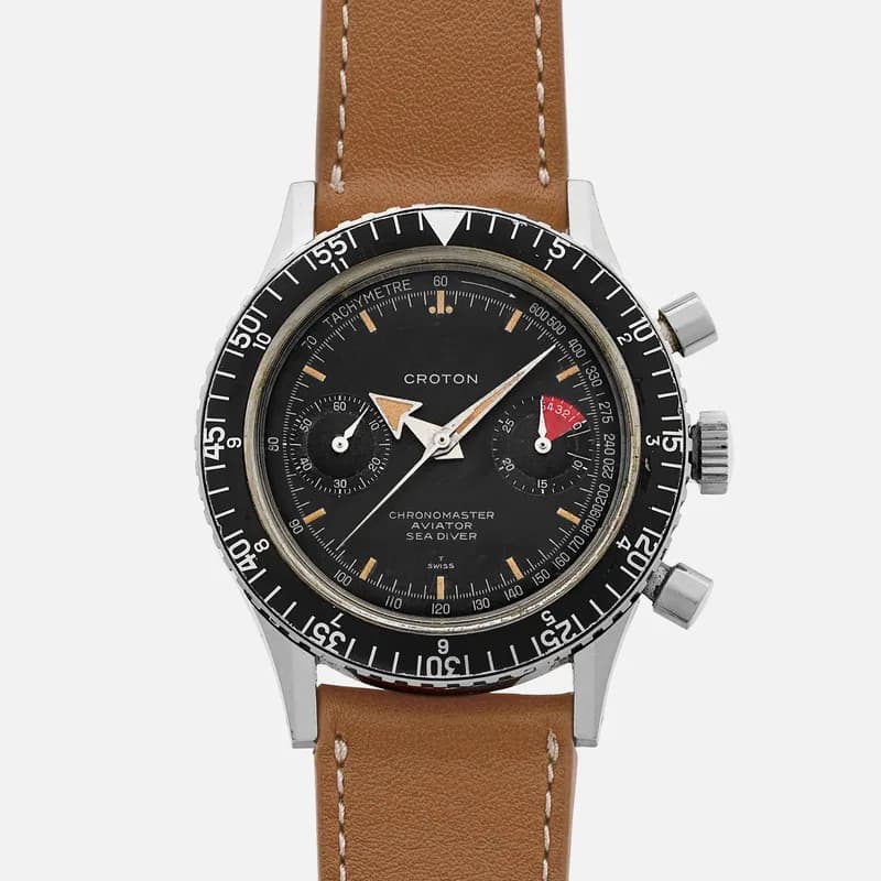 Croton — 1960s Croton Chronomaster Aviator Sea Diver Ref. 105-9870 — Watch — resale