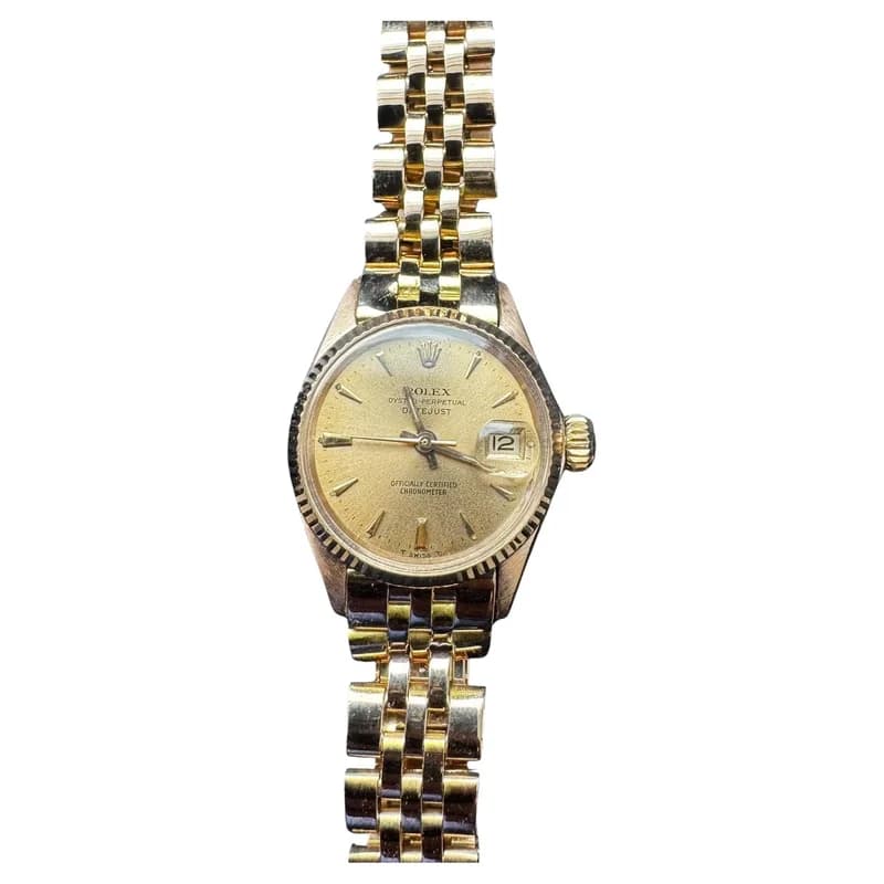Rolex — 1960s Rolex Ladies Datejust 18K Pink Gold Watch — Jewelry — resale