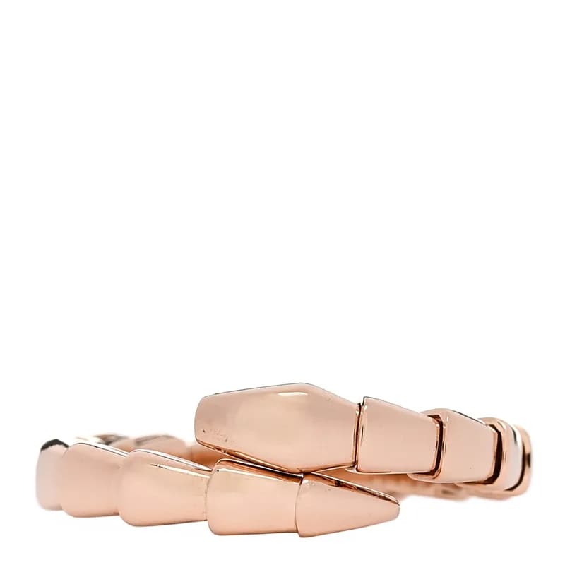 Bulgari — 18K Rose Gold Serpenti Viper Ring M — Jewelry — resale