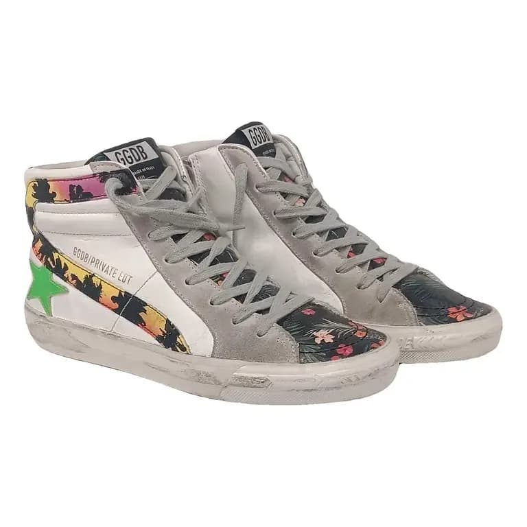 Golden Goose — Slide leather trainers — Designer Shoe — resale