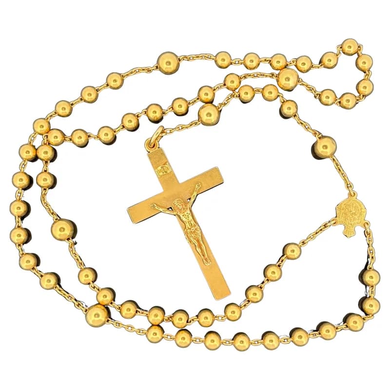 Antique Sloan & Co 14k Gold Rosary 1908