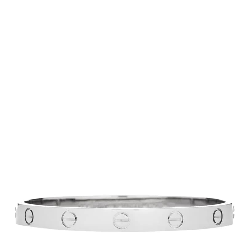 Cartier — 18K White Gold LOVE Bracelet 16 — Jewelry — resale