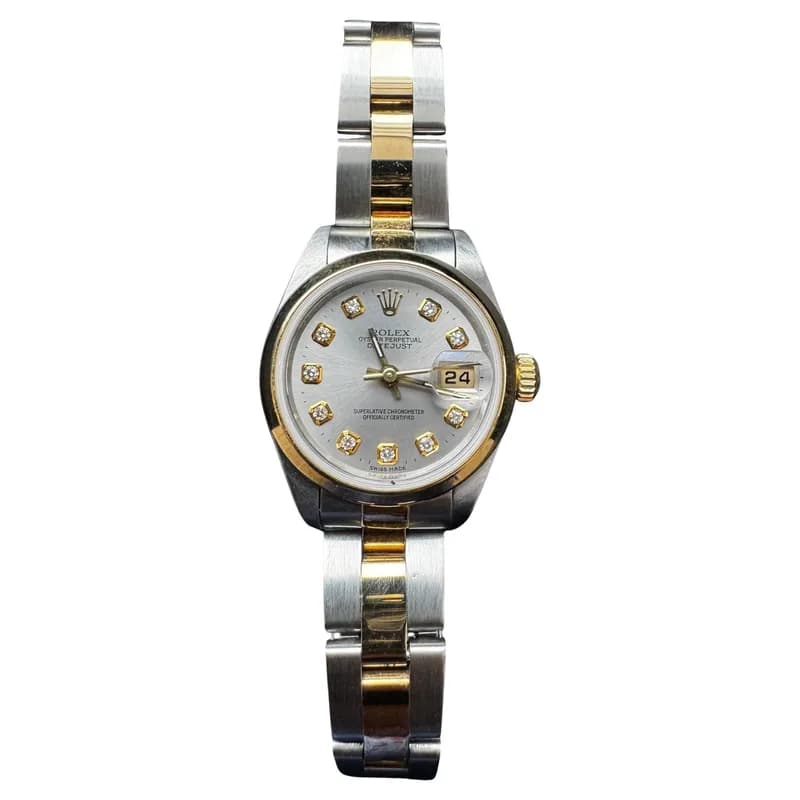 Rolex — 2000 Rolex Ladies Two-Tone Datejust 79163 Diamond Slate Dial — Jewelry — resale
