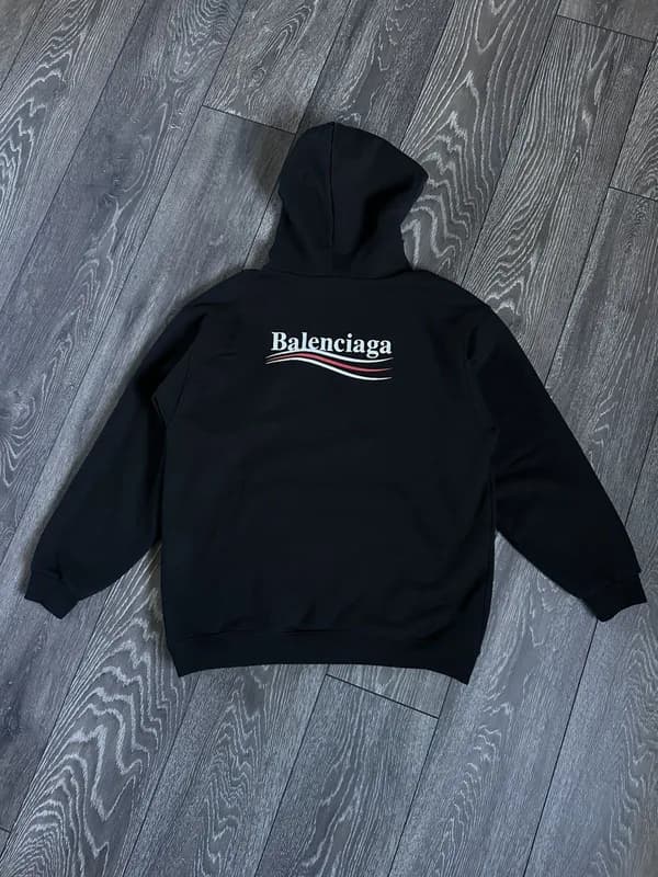 Balenciaga — balenciaga political campaign bernie logo oversized hoodie — streetwear — resale