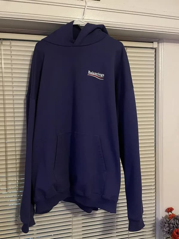 BALENCIAGA POLITICAL CAMPAIGN HOODIE — streetwear — resale