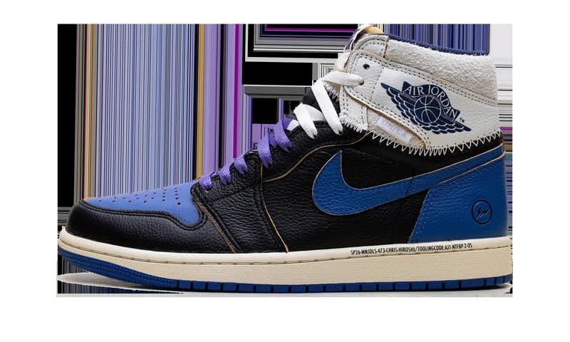 Jordan — Air Jordan 1 "Fragment Design - Union LA - Royal" IO7847 001 — Sneaker — resale