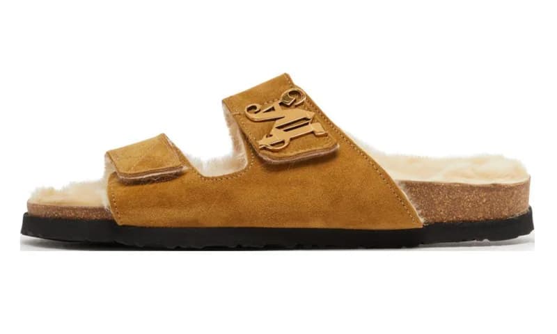 Palm Angels — Open Toe Slipper Sandals "Camel" PMIH009F23LEA0016261 — Sneaker — resale