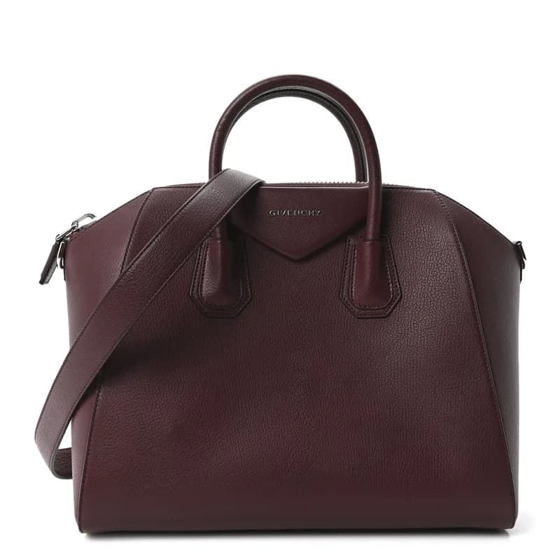 Givenchy — Sugar Goatskin Medium Antigona Oxblood — Handbag — resale