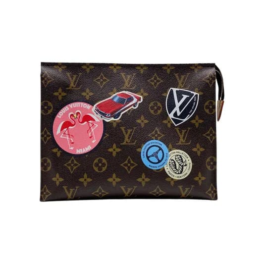 Louis Vuitton World Tour Stickers Toiletry 26 Pouch — Accessory — resale
