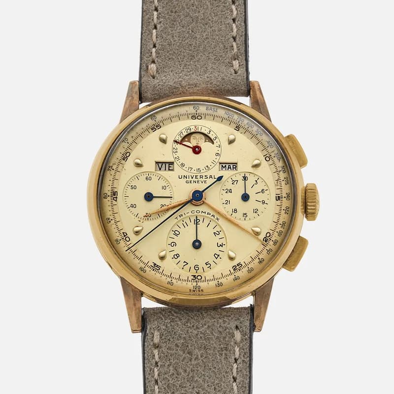 Universal Genève — 1940s Universal Genève Tri-Compax Ref. 42406 — Watch — resale