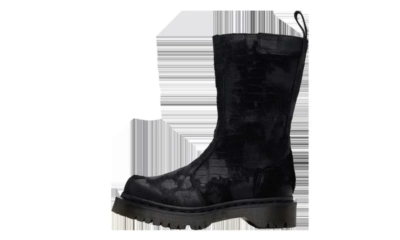 Dr Martens — Emboss Hair On Regena Boot Black Croc "Black" 41253001 — Sneaker — resale