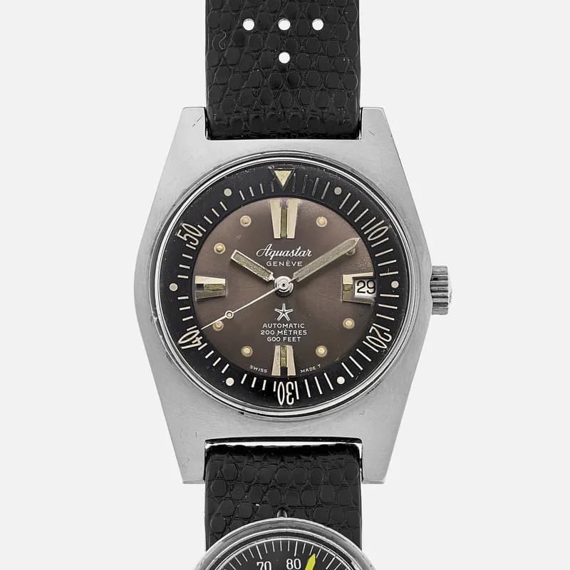 Aquastar — 1960s Aquastar 63 Ref. 1701 With Thermometer — Watch — resale