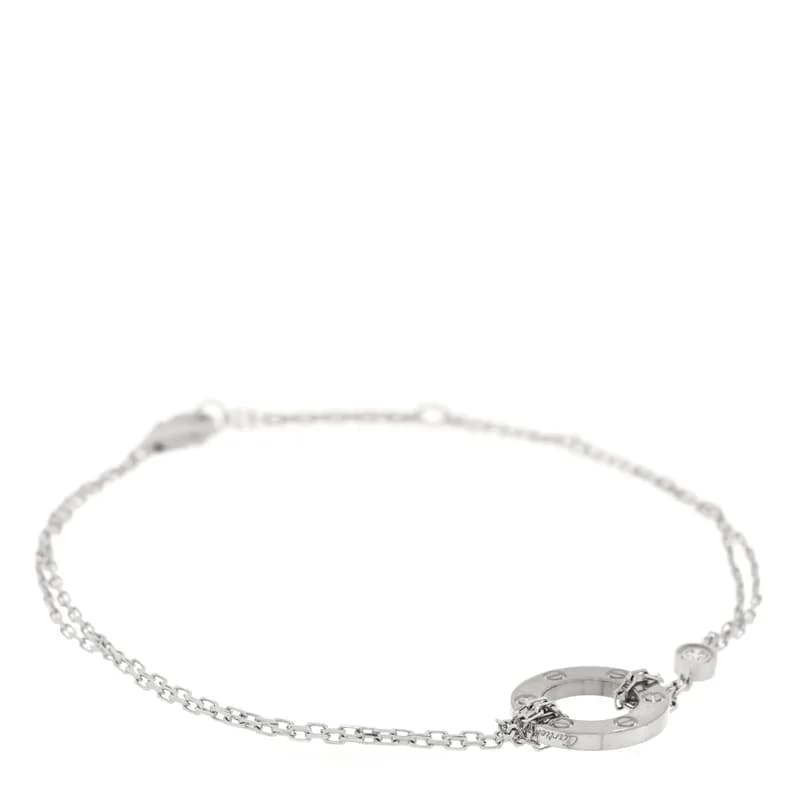 Cartier — 18K White Gold Diamond LOVE Bracelet — Jewelry — resale