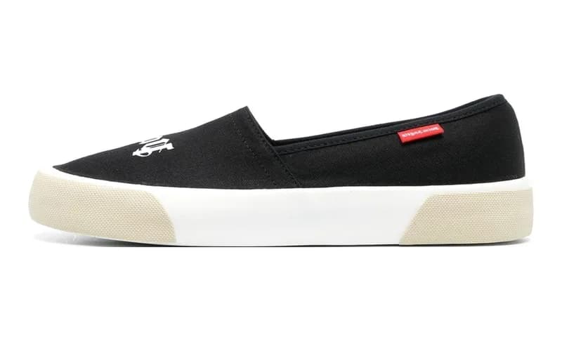 Palm Angels — Logo Slip On "Black/White" PMIB004S23FAB001 — Sneaker — resale