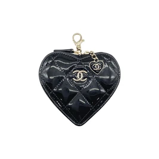 Chanel — Chanel Black Heart Key Pouch — Accessory — resale