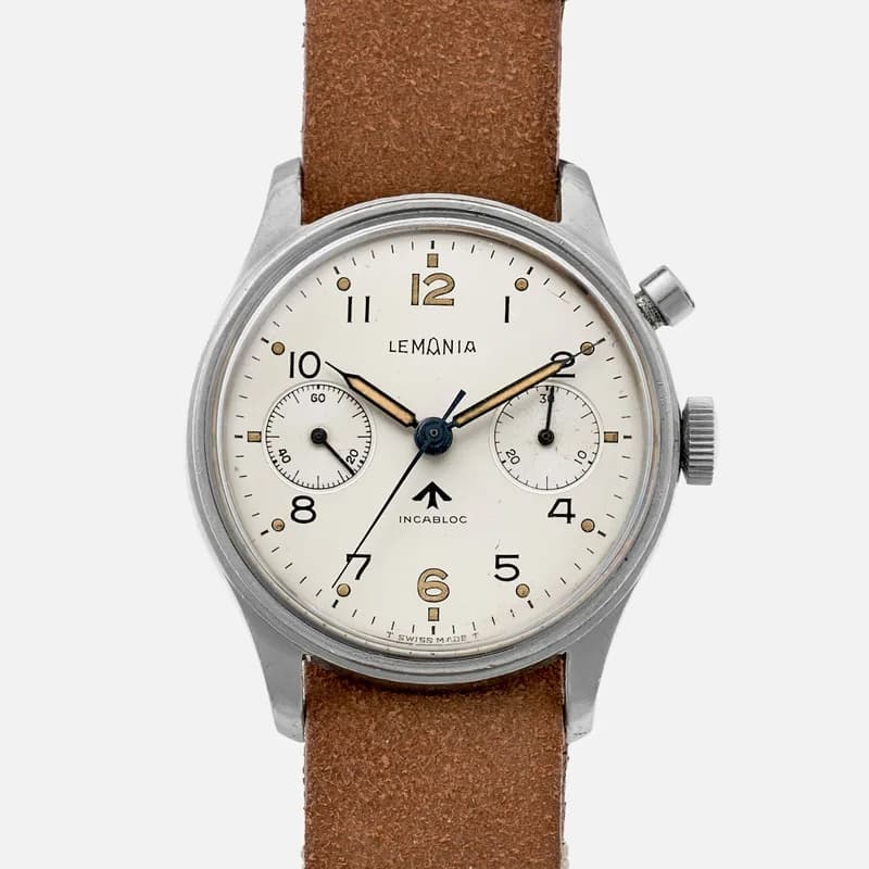 Lemania — 1960s Lemania Single-Button Chronograph For The South African Air Force — Watch — resale