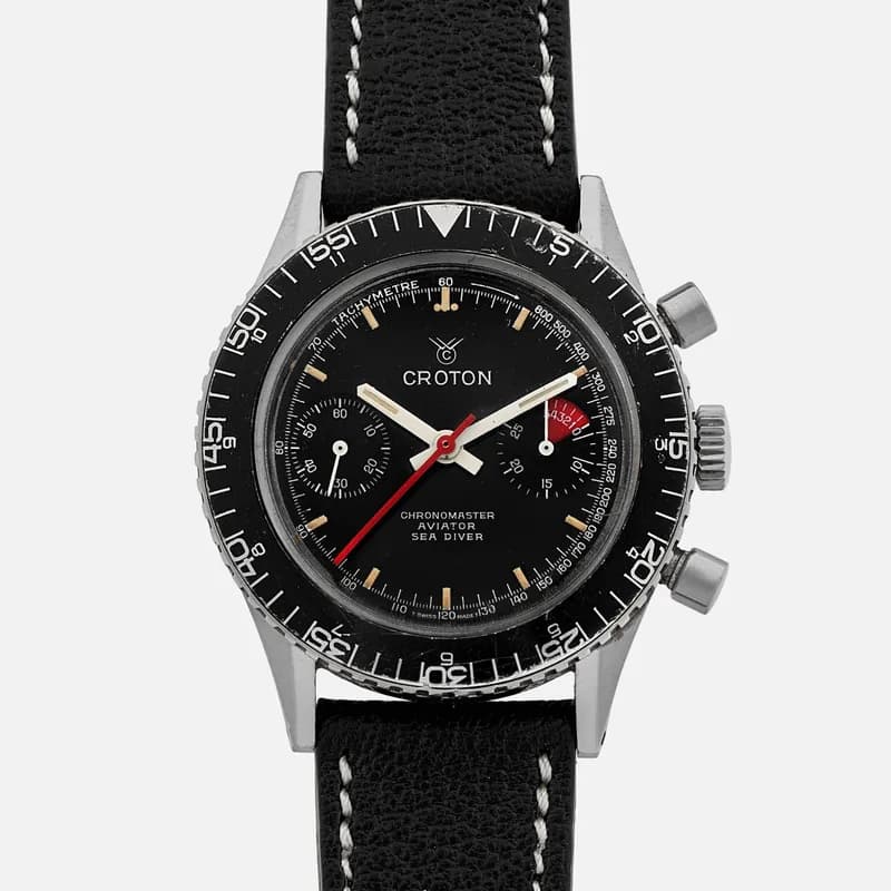 Croton — 1960s Croton Chronomaster Aviator Sea Diver Ref. 105-903006 — Watch — resale