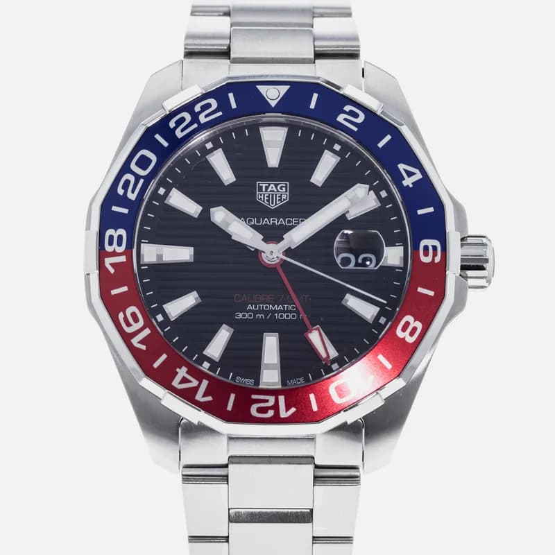TAG Heuer — TAG Heuer Aquaracer 300M Calibre 7 Twin-Time Pepsi WAY201F — Watch — resale
