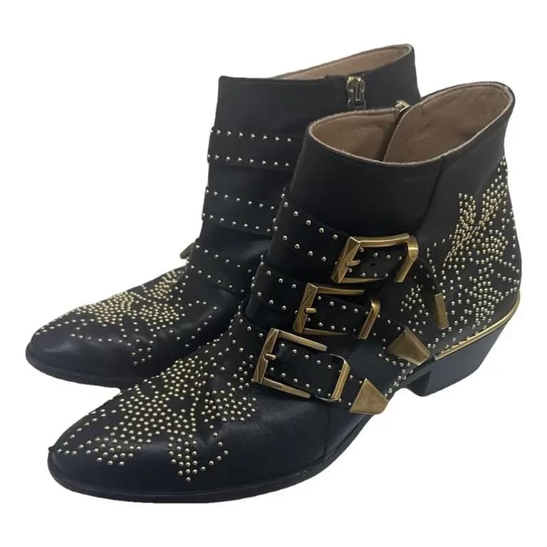 Chloé — Susanna leather western boots — Designer Shoe — resale