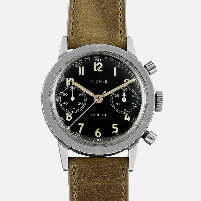Dodane — 1970s Dodane Type 21 Military Flyback Chronograph — Watch — resale