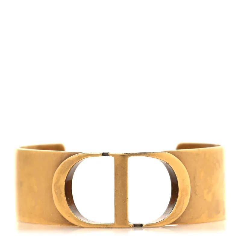 Christian Dior — Metal 30 Montaigne Cuff Bracelet Gold — Jewelry — resale