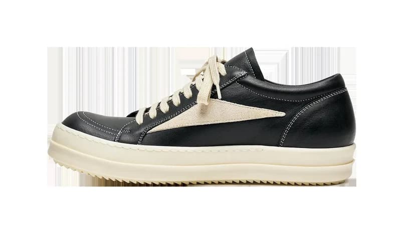 Rick Owens — Porterville Vintage Low "Black Milk" RU02D6897 LCOLVS 911 — Sneaker — resale