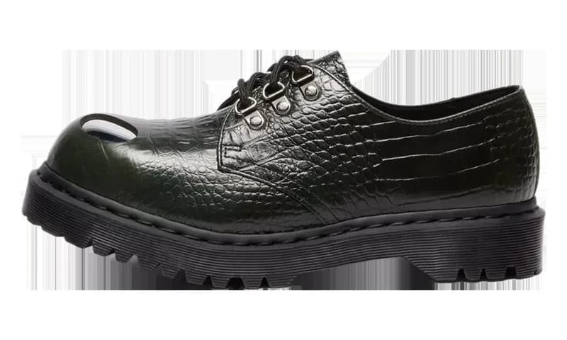 Dr Martens — 1461 BEX Steel Toe Leather Shoes "Croc Embossed Analine" 41725300 — Sneaker — resale