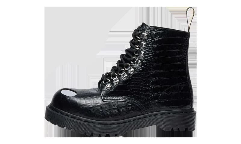 Dr Martens — 1460 PASCAL BEX Steel Toe Leather Boots "Croc Embossed Analine" 42624001 — Sneaker — resale