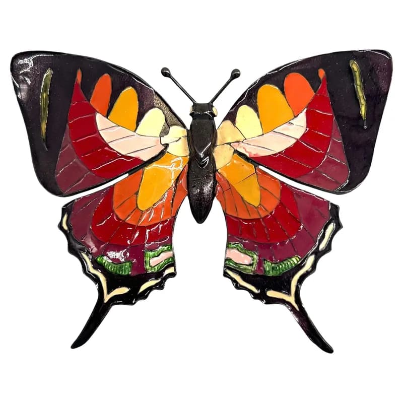 Christian Dior — Christian Dior by Galliano S/S 2002 Oversized Enamel Butterfly Brooch — Jewelry — resale
