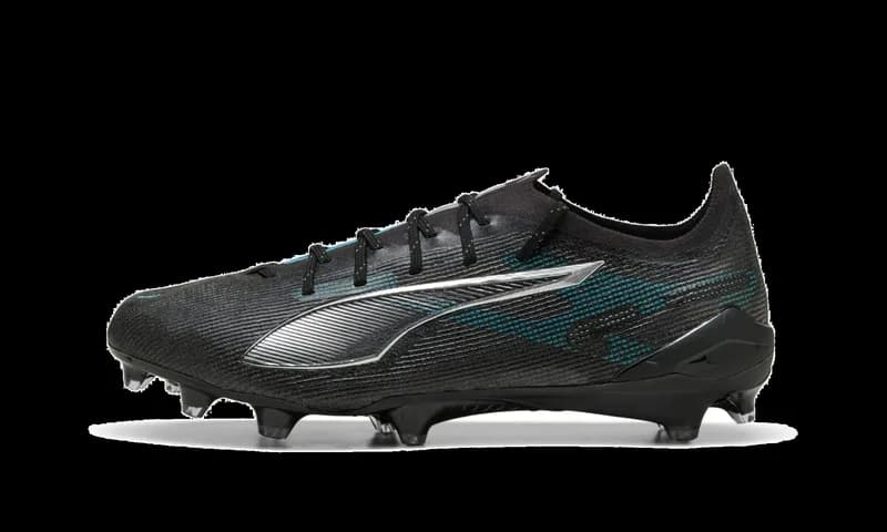 PUMA — ULTRA 5 ULTIMATE FG "PUMA Black / PUMA Silver / Bright Aqua" 108159 02 — Sneaker — resale