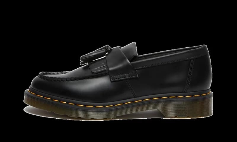 Dr Martens — Adrian Yellow Stitch Leather Tassel Loafers "Black" 22209001 — Sneaker — resale