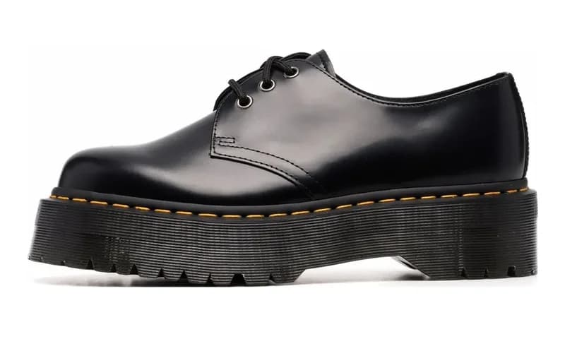 Dr Martens — 1461 Quad Polished Smooth Leather Derby "Black" 25567001 — Sneaker — resale