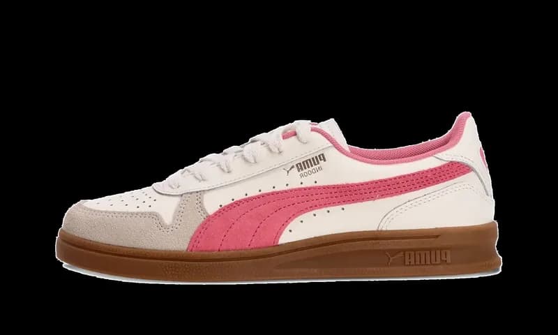 PUMA — INDOOR "Warm White / Magic Rose / Gum" 401360 08 — Sneaker — resale