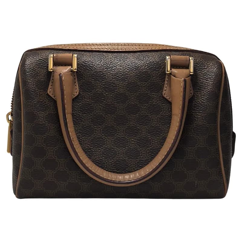 Celine — Celine Vintage Macadam Monogram Boston Handbag — Designer Shoe — resale