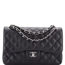 Chanel — Chanel Classic Double Flap Bag Quilted Caviar Jumbo — Handbag — resale