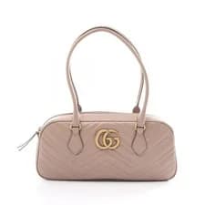Gucci — Gucci GG Marmont Top Handle Tote Bag Leather Pink — Handbag — resale