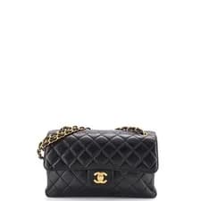 Chanel — Chanel Vintage Classic Double Flap Bag Quilted Lambskin Medium — Handbag — resale