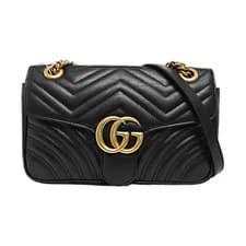 GUCCI GG Marmont Handbags Leather Black Free Shipping | Duties Paid — Handbag — resale