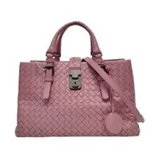 Bottega Veneta — BOTTEGA VENETA Roma Handbags Leather Pink Free Shipping | Duties Paid — Handbag — resale