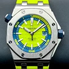 Audemars Piguet — Audemars Piguet Royal Oak Offshore Diver Lime Green 15710ST.OO.A038CA.01 — Watch — resale