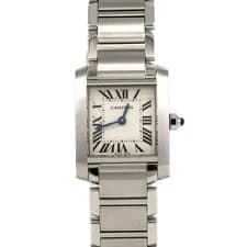Cartier — Authentic Cartier Tank Française SM W51008Q3 Stainless Steel Quartz #270-00... — Watch — resale