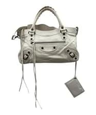 Balenciaga — Balenciaga The First 103208 White Lambskin 2 Way Handbag Y2K Italy Used — Handbag — resale