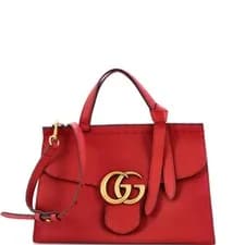Gucci — Gucci GG Marmont Top Handle Bag Leather Small — Handbag — resale