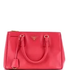Prada — Prada Double Zip Lux Tote Saffiano Leather Small — Handbag — resale